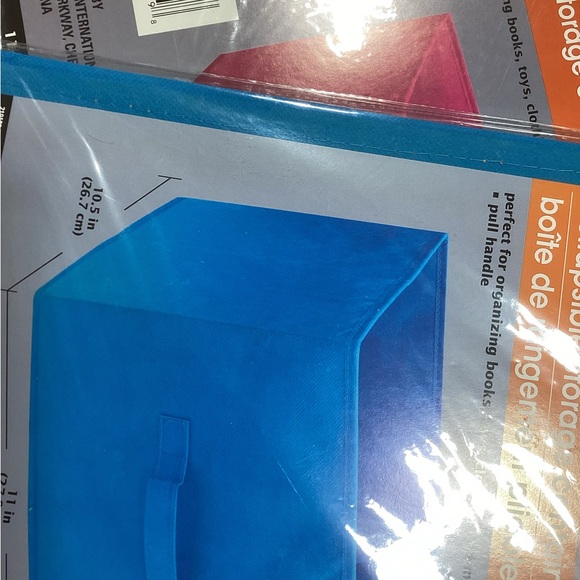 New lot of 3 collapsible storage containers - stand alone use or in storage bins - Picture 2 of 2